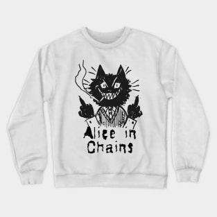 alice in chains and the bad cat Crewneck Sweatshirt
